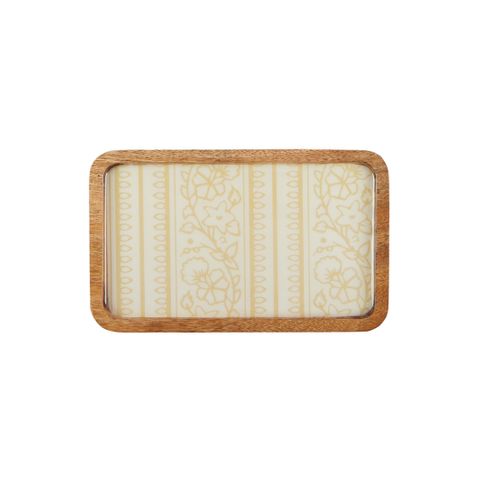 Vide Wood / Enamel Trinket Dish
